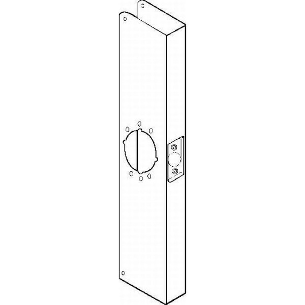 Don-Jo 20" Classic Wrap Around with 2-3/4" Backset and 1-3/4" Door CW2010B - main